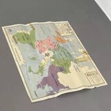Old double-sided school map, Rossignol edition