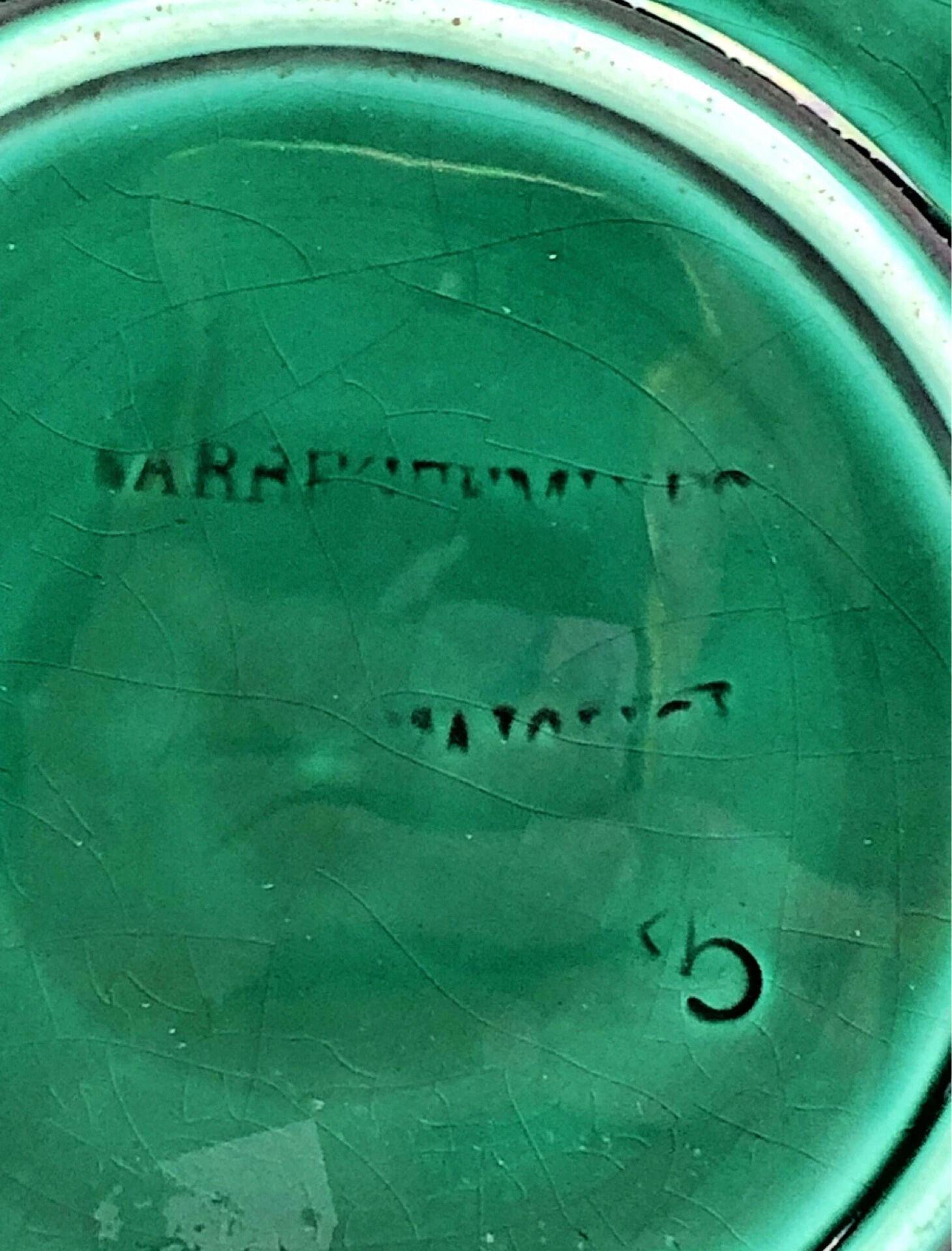 3 dessert plates XIX Sarreguemines Majolica shaded enamel Rubelles
