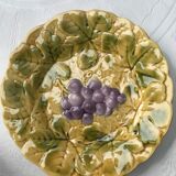 Dessert plates Majolica barbotine