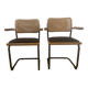 Paire de fauteuils rénovés type Breuer B64