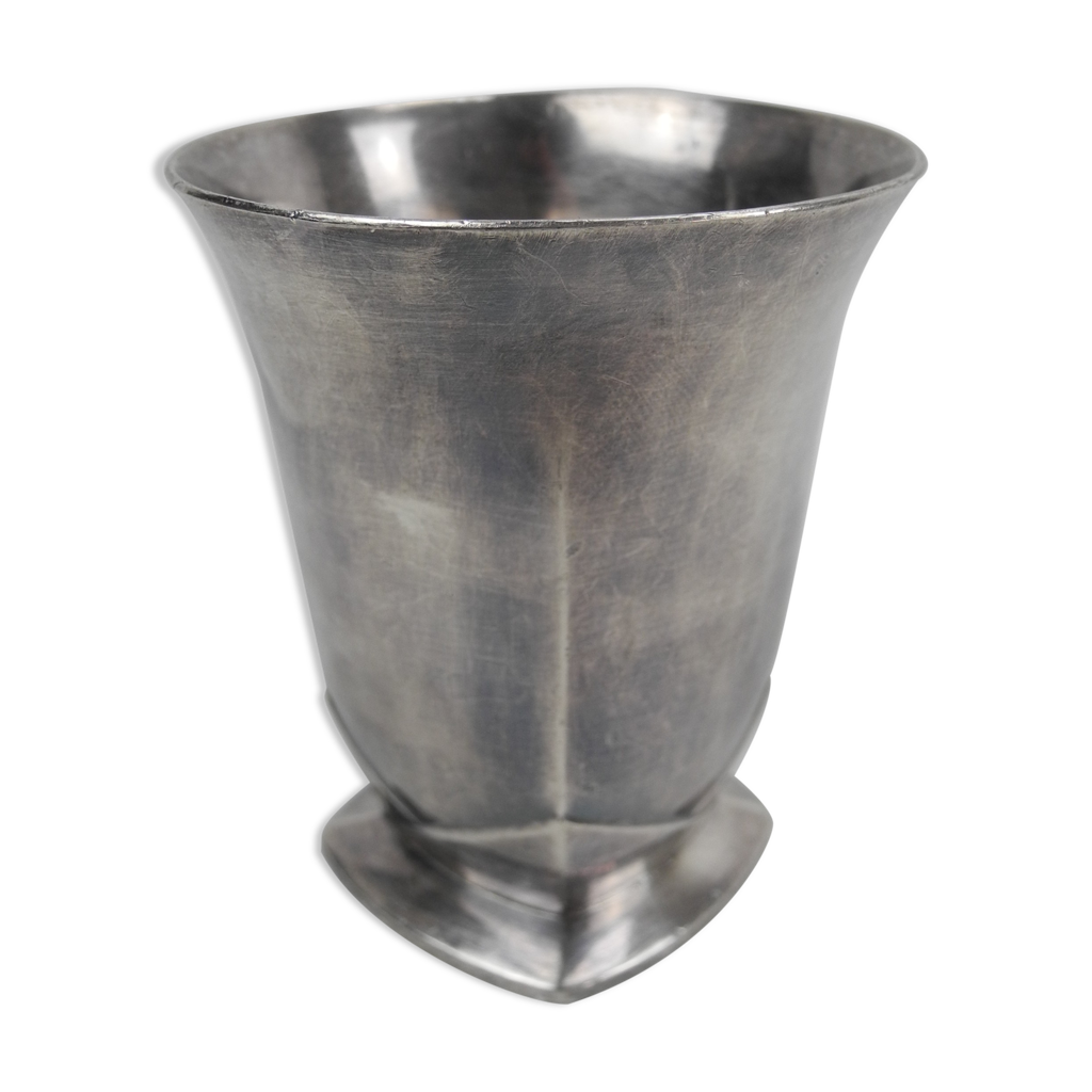 Ancienne timbale métal argenté christofle gallia old french silver