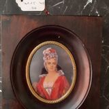 Miniature twenty unknown woman