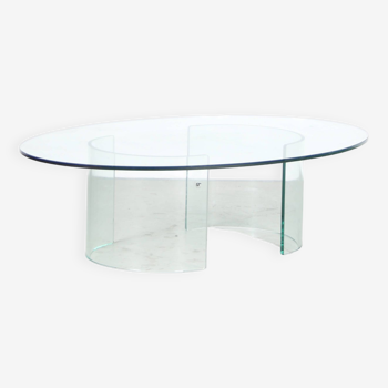 1980s Oval coffee table by Galotti & Radice from Italy