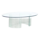 1980s Oval coffee table by Galotti & Radice from Italy