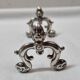 Silver metal knife holder early XXth