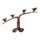 Iron candlestick, antique candle holder, handcrafted cast iron