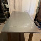 Zinc plated table