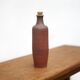 Bouteille en terre cuite vintage, bouteille décorative, poterie