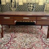 Empire style flat desk in mahogany