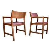 Danish vintage armchairs by Borge Mogenson