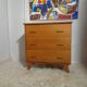 Commode vintage scandinave pieds compas année 60