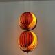 Wooden Double Moon Pendant Lamp