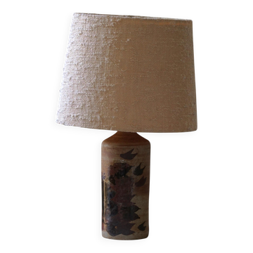 Lampe de table en grès de studio danois par Conny Walther, Danemark, milieu du 20e siècle