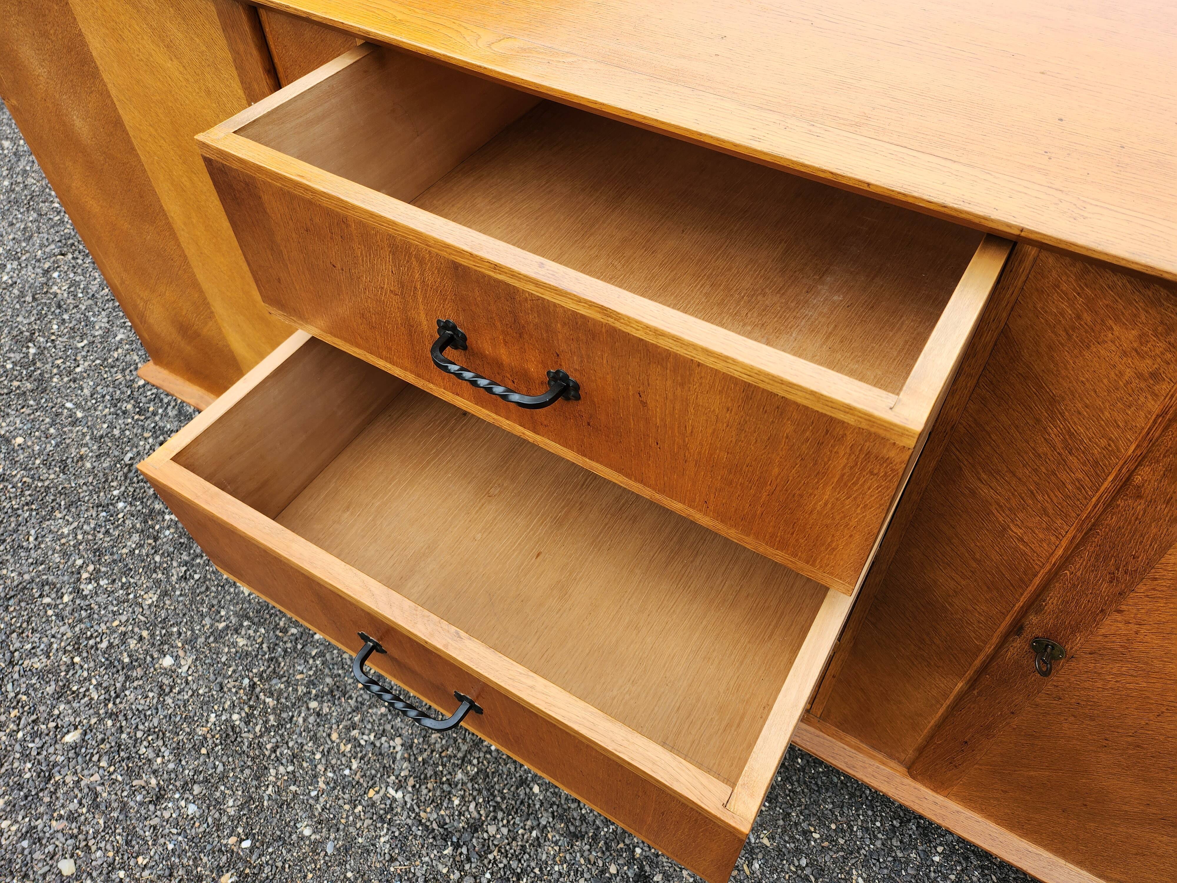 Light oak vintage sideboard