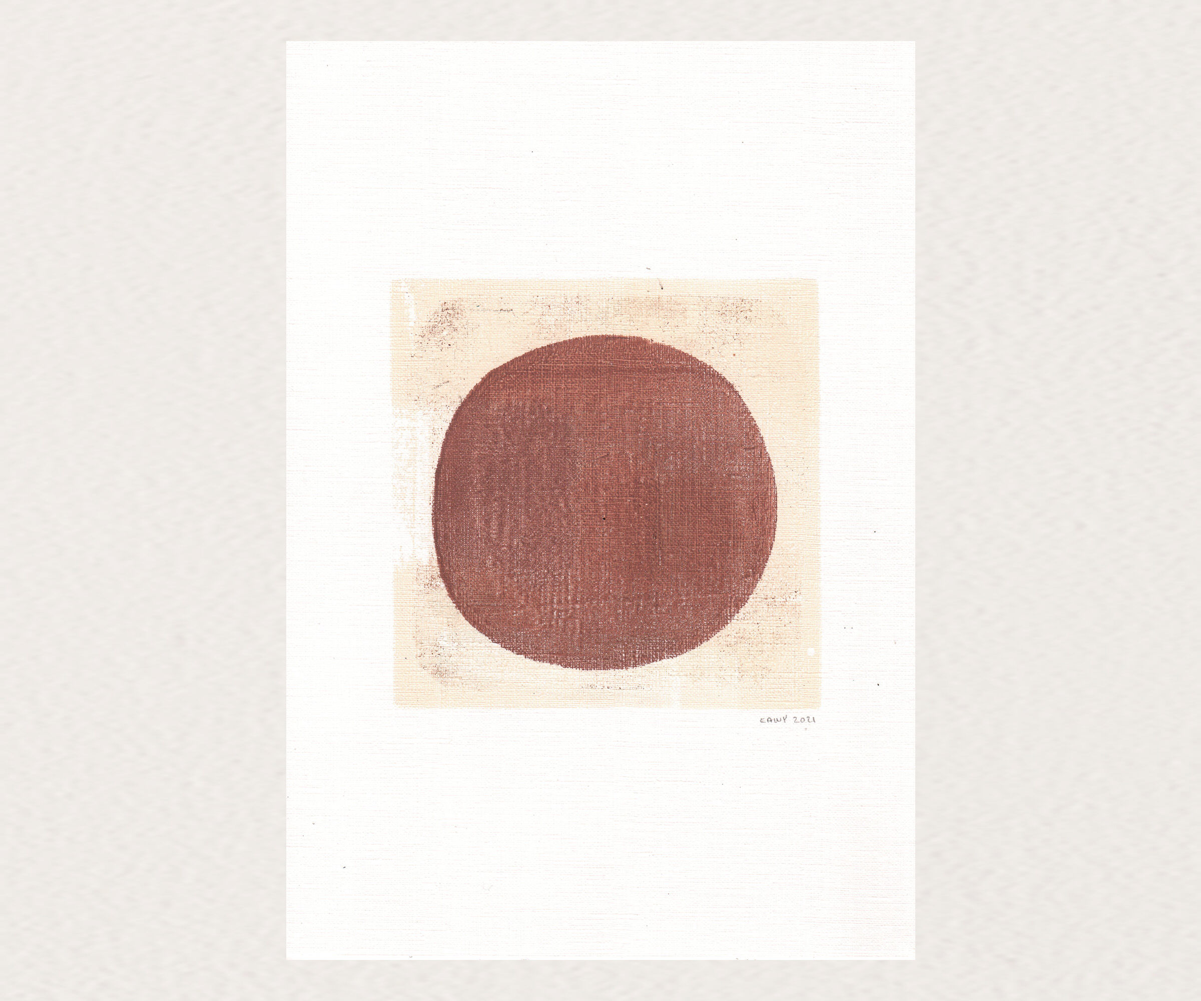 Painting on paper •Terracotta M580 • signed eawy