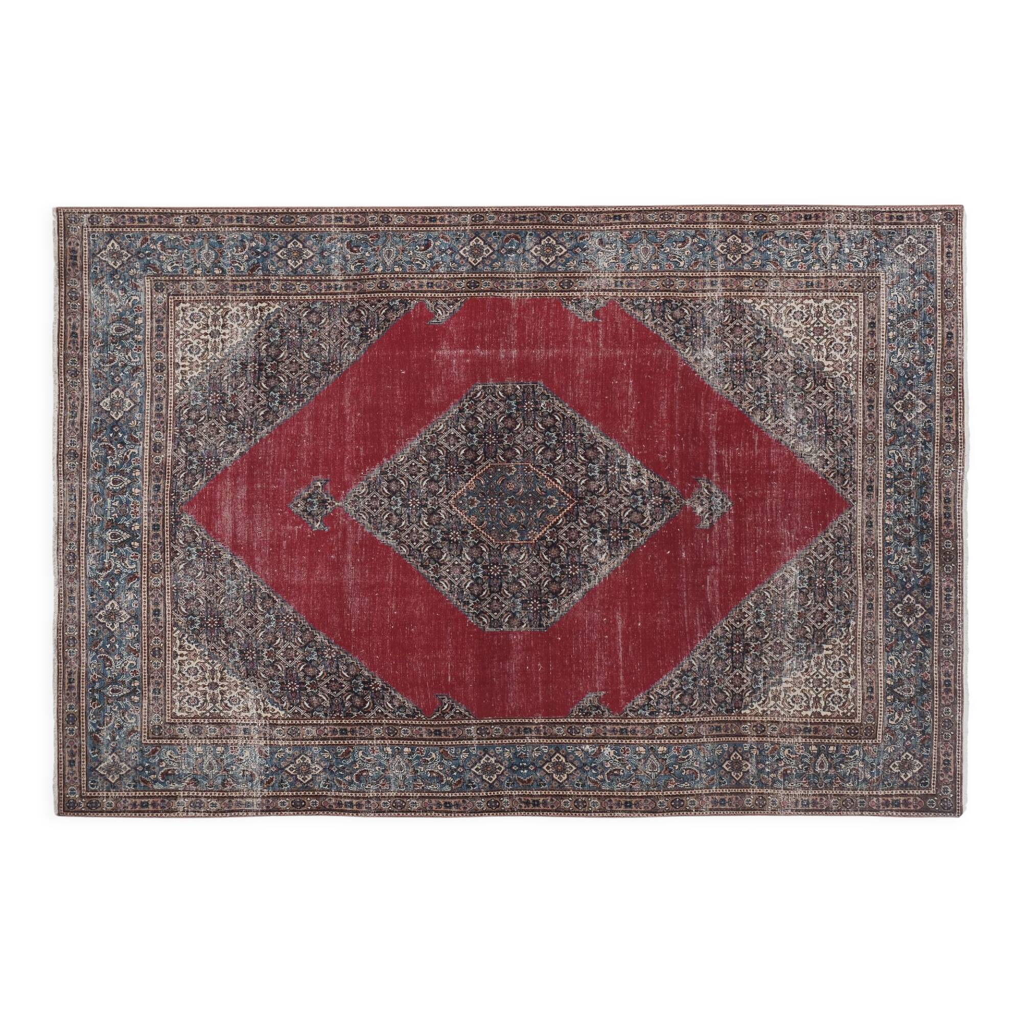 Vintage Turkish rug from Oushak, handwoven 215x323 cm