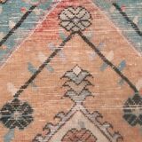 Turkish oushak rug 164x77 cm vintage carpet