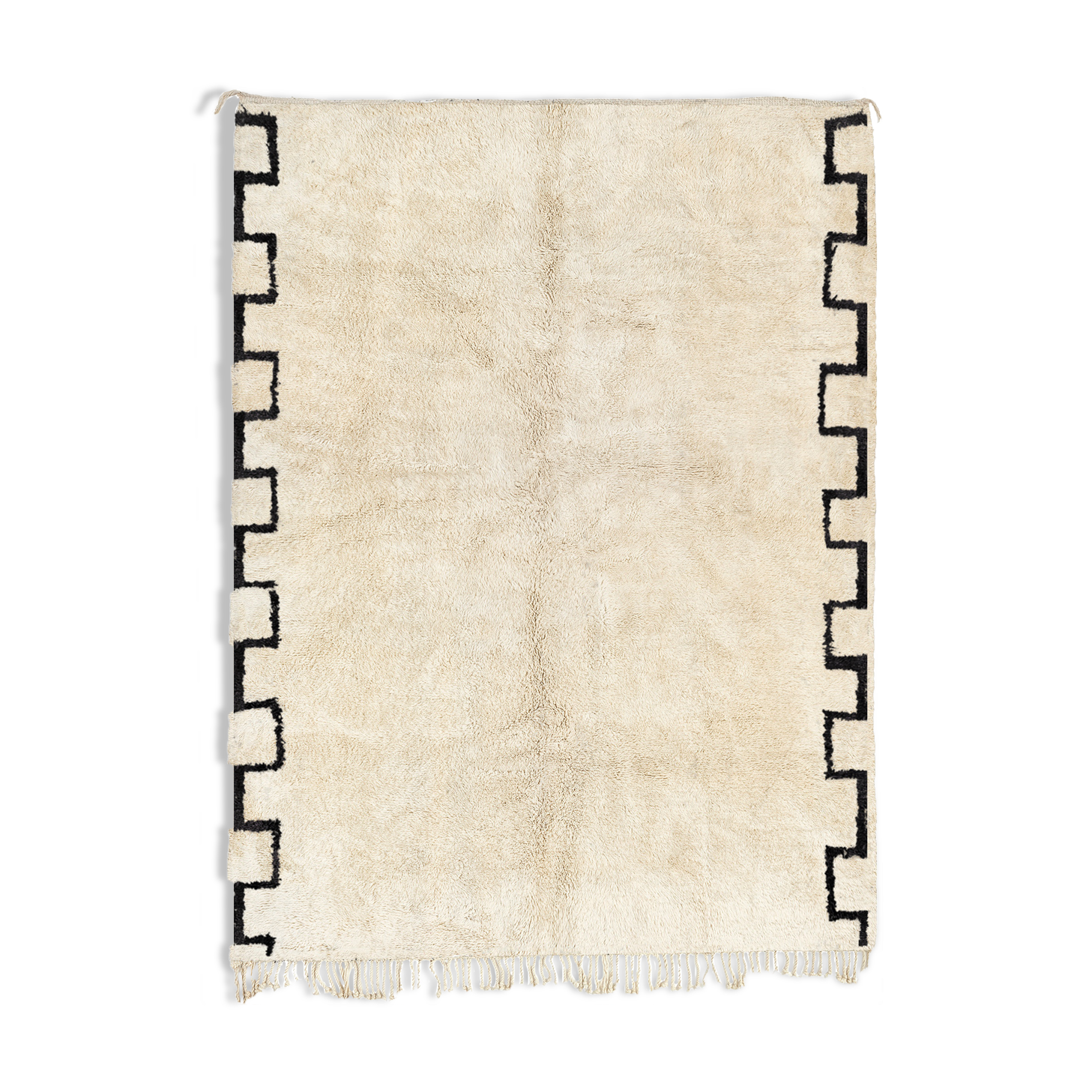 Modern white Moroccan carpet  240x300cm