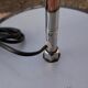Floor lamp in metal chrome with 3 spotlights, 70s