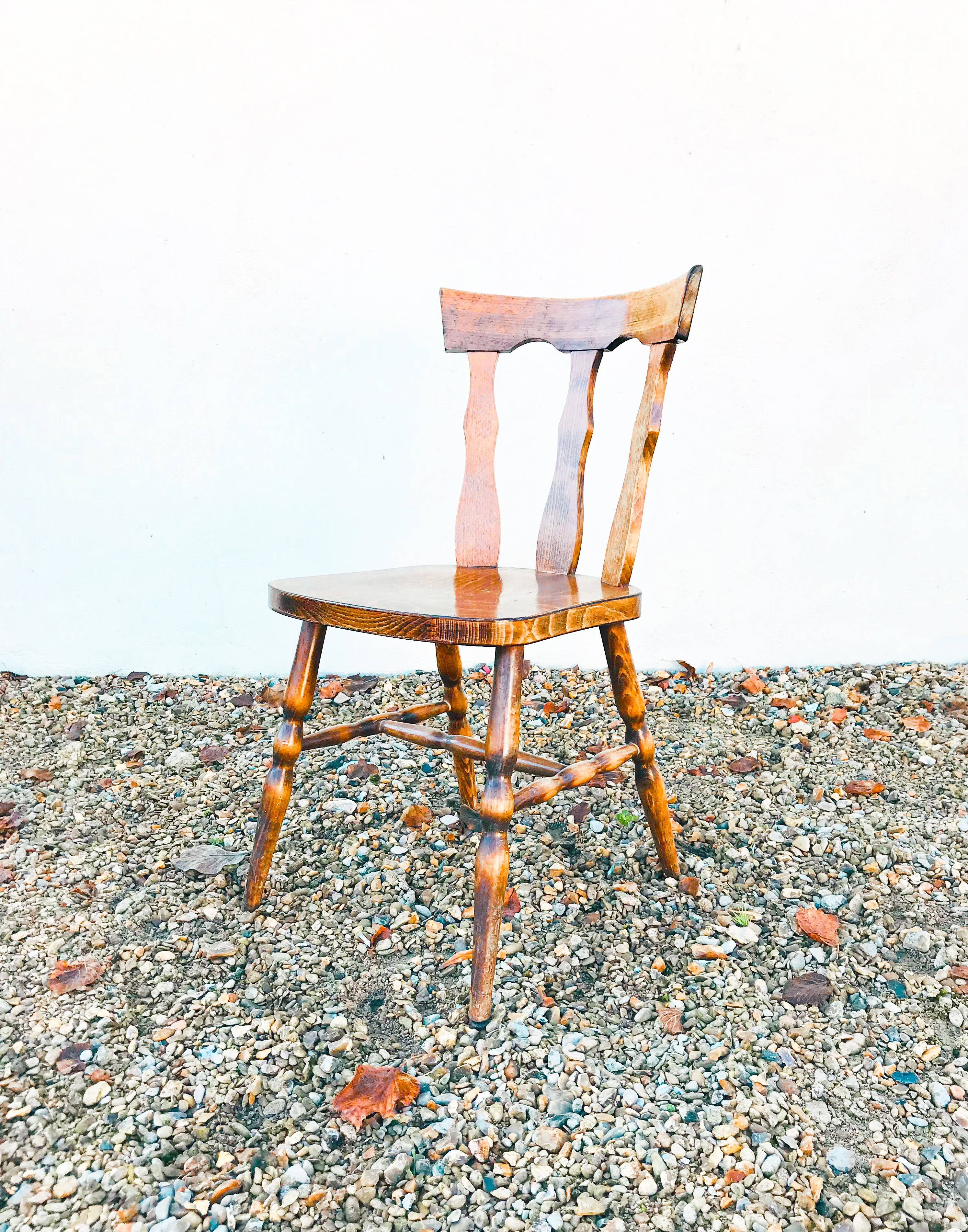 Lot de 4 Chaises Bistrot Baumann Vintage