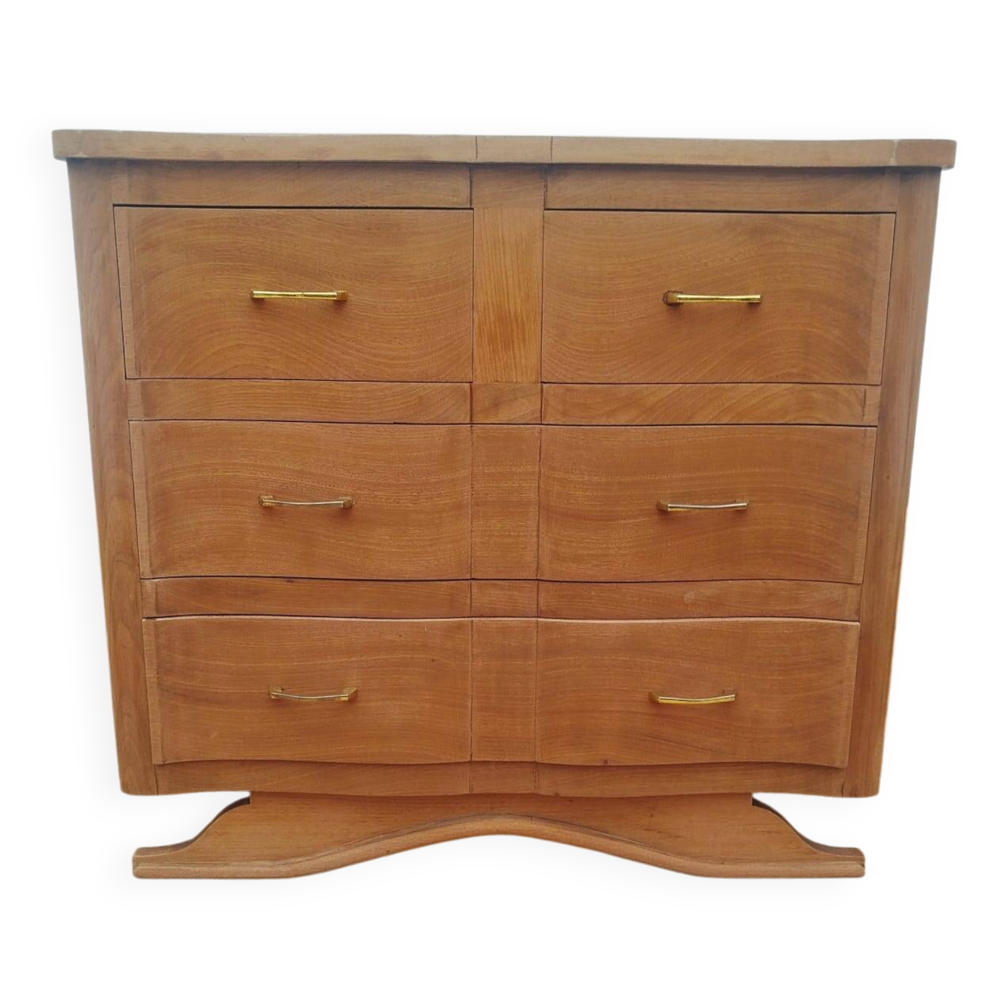 1950s chest of drawers with mustache feet