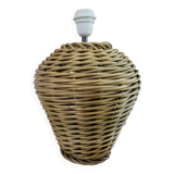 Lampe en rotin naturel 1970