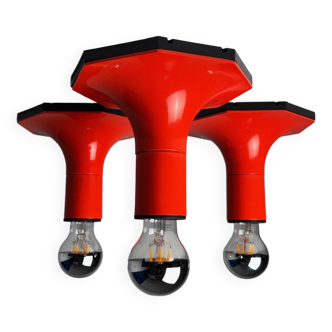 Trio of Staff Lights wall/ceiling lamps 70's, Germany