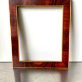 Antique Wooden  Frame intarsia borders 26.5 cm x 22.5  cm