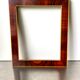 Antique Wooden  Frame intarsia borders 26.5 cm x 22.5  cm