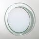 Wall mirror with curved glass frame by Metalvetro, 1970s