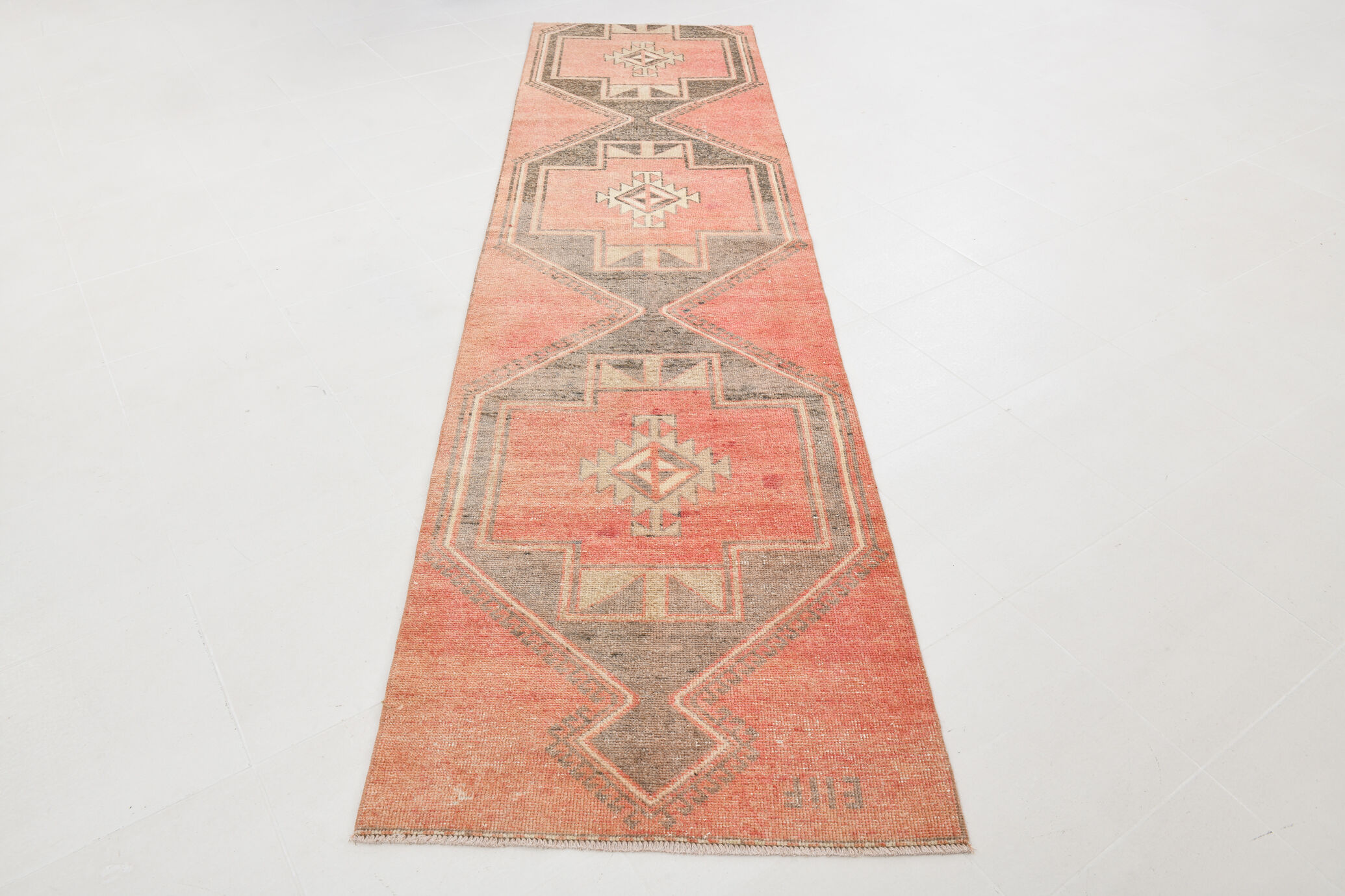 3x11 55s Antique Turkish Runner Rug, 89x337Cm
