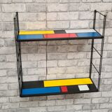 Black upright string shelf