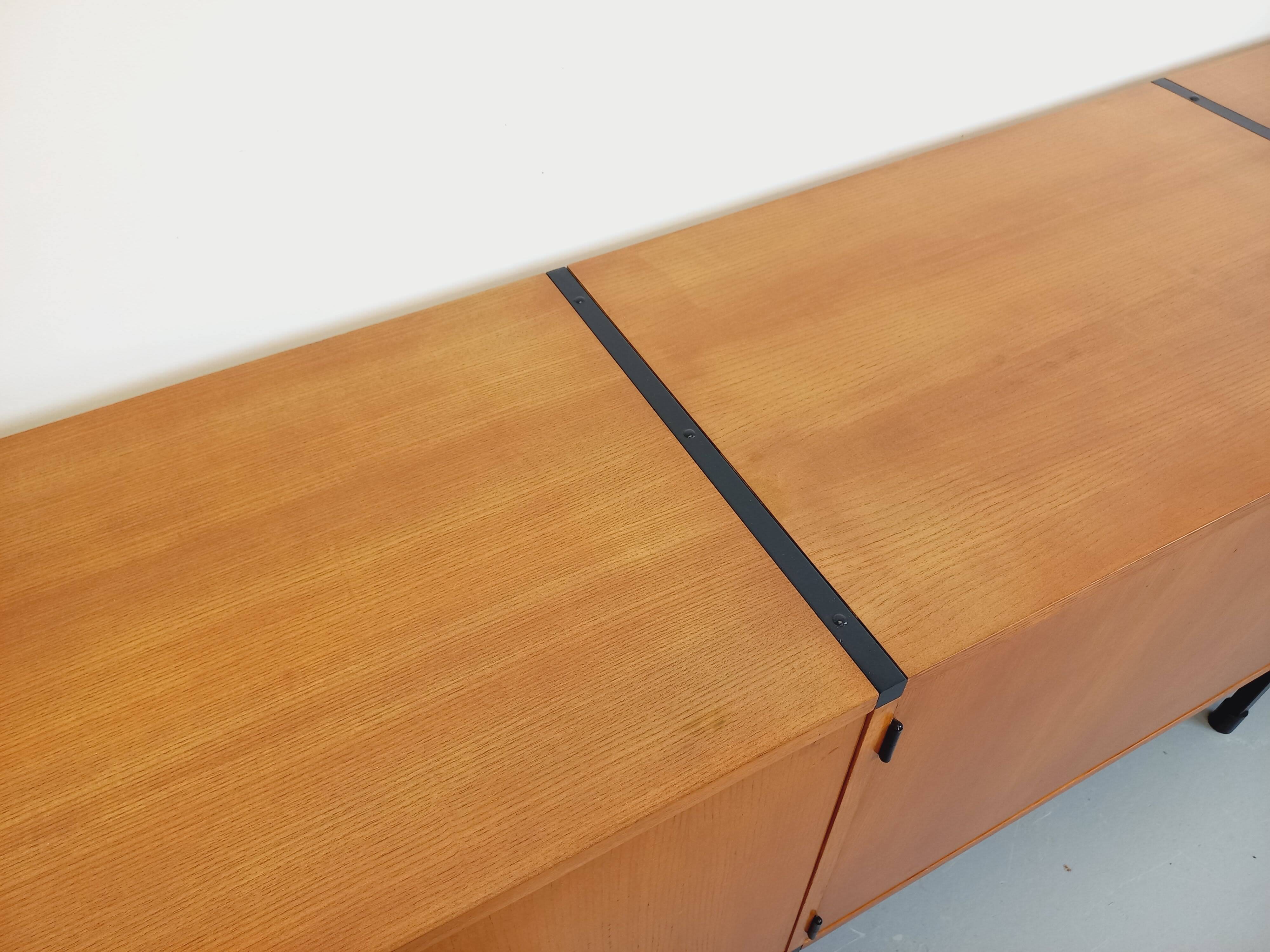 Large vintage modernist low sideboard ARP Minvielle by Guariche Mortier