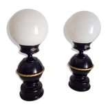 Paire de lampes de chevet anciennes