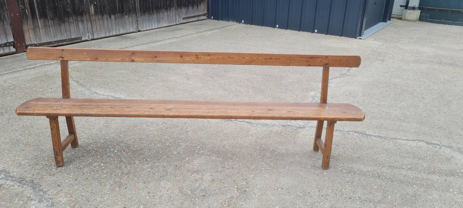 Solid wood church pew 1960