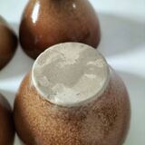 Set of 4 small glazed earthenware bowls