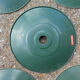 Lot of 5 green bistro lampshade in enamelled sheet metal - Souplemail