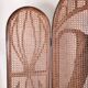 Paire de paravents en rotin