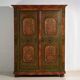 Armoire ancienne peinte en bois de pin – Austrie, 1831