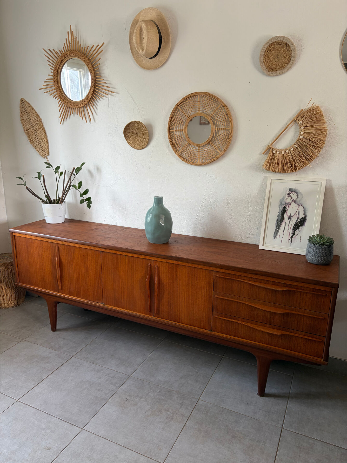 Vintage Scandinavian enfilade Andersen Johannes