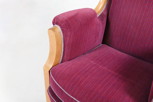 Paire de fauteuils lounge par Oscar Nilsson, Suède 1960