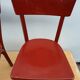 4 red chairs bistro Baumann