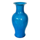 Large turquoise porcelain vase