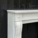 Louis XVI style fireplace in Carrara marble, circa 1880.