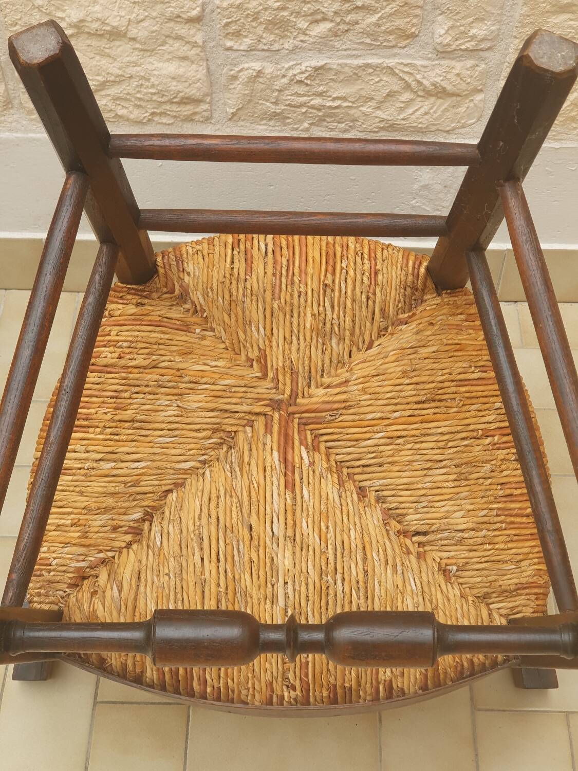 Directory straw armchair