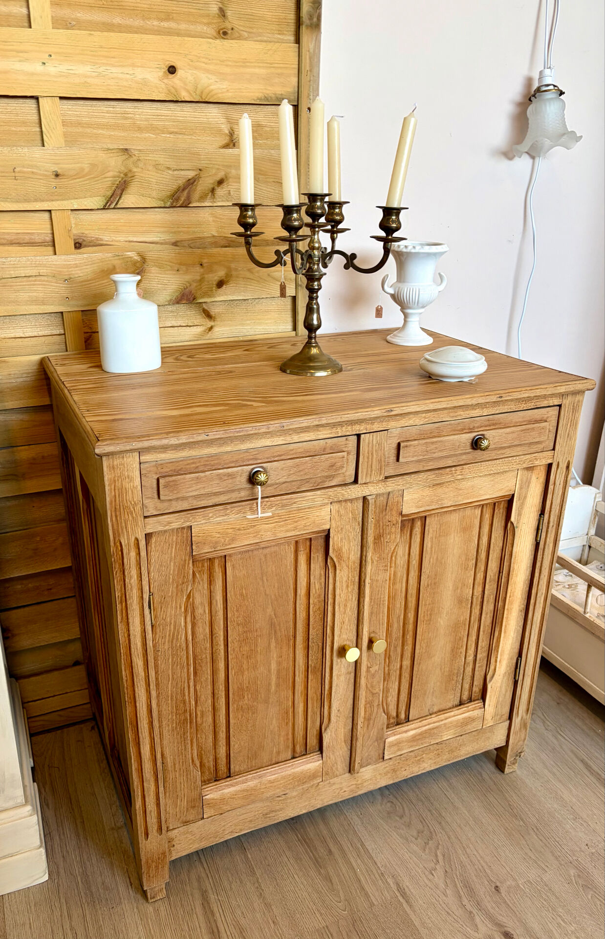 Small raw wood buffet