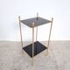 Vintage harness in gold metal and black glass