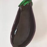 Italian ceramic glossy aubergine bowl – 1960s