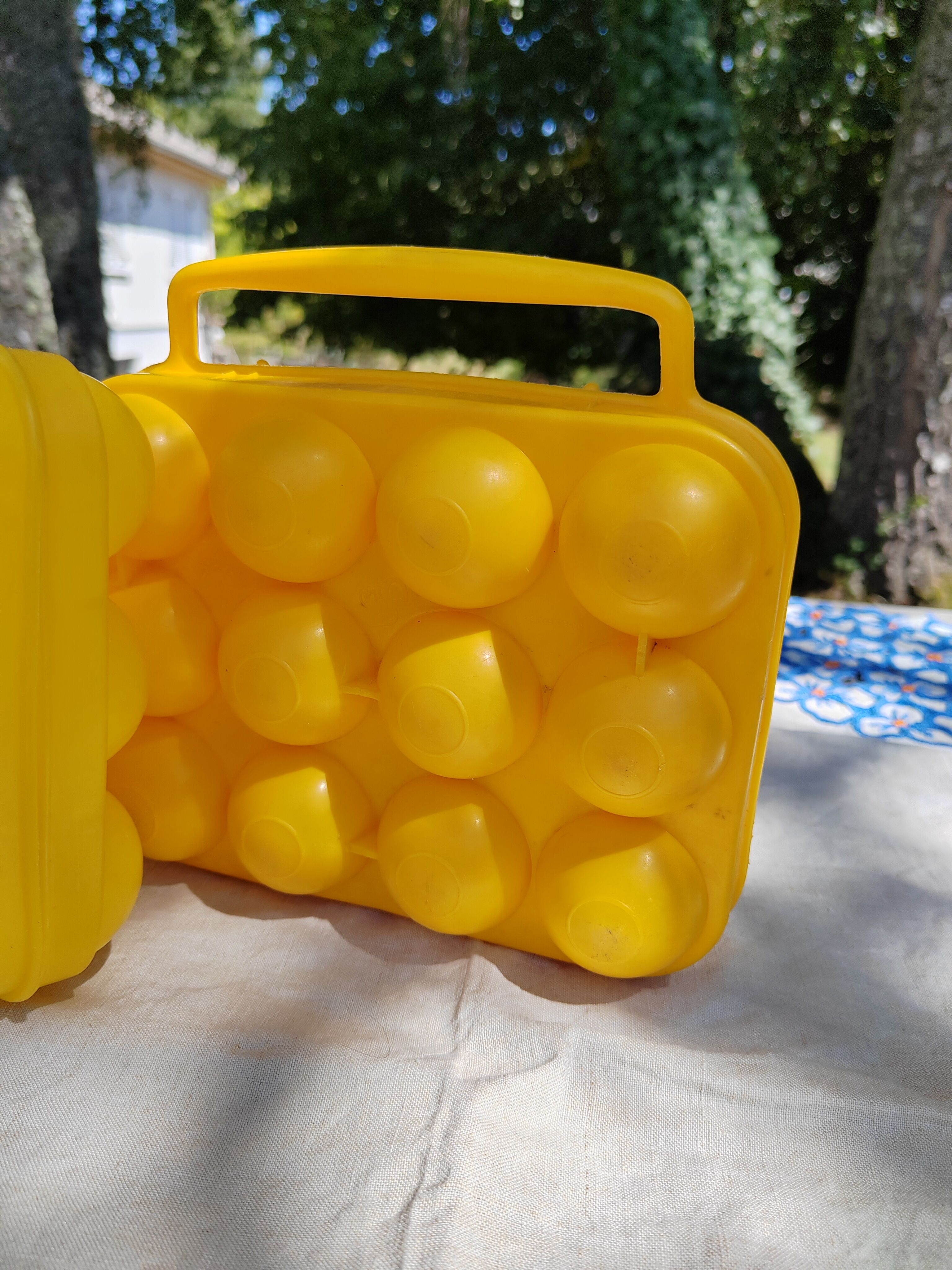 Set of 2 egg cartons 70s 80s