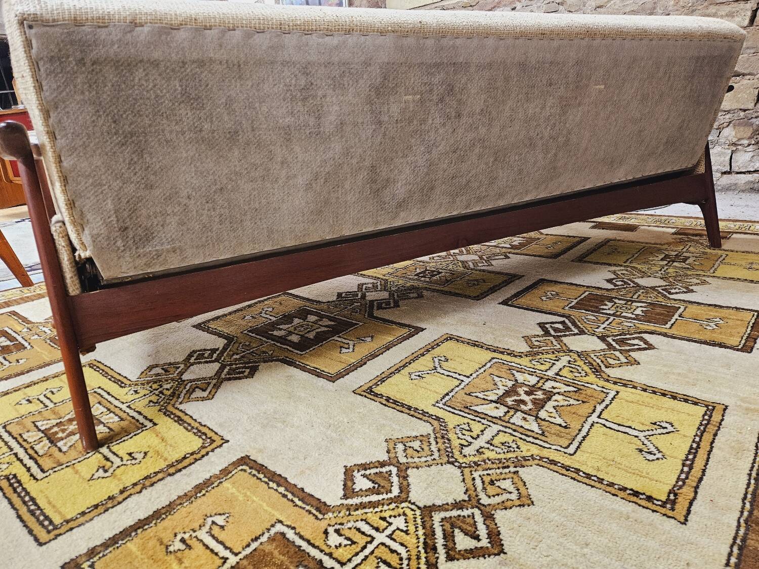 Danish teak Scandinavian sofa armchair set 1960